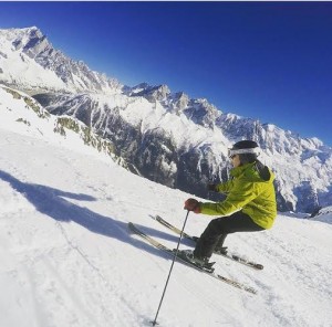 Morejon skis the slopes in the swiss Alps. He said the trip was one he will remember forever.