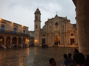 Lau waits for the President's arrival. Obama's visit to Cuba marked the first time a U.S. President visited the country since 1928.